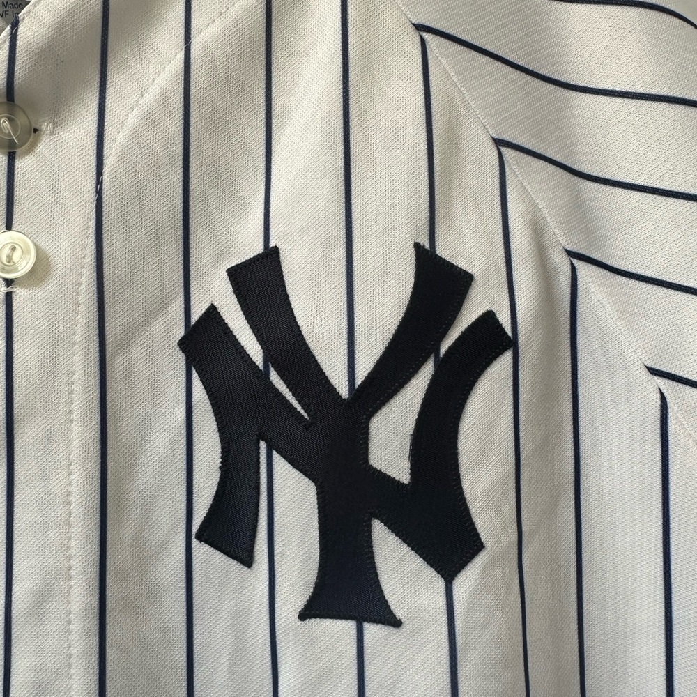 Vintage Majestic New York Yankees Derek Jeter #2 Youth XL Baseball Jersey Shirt - Picture 7 of 12